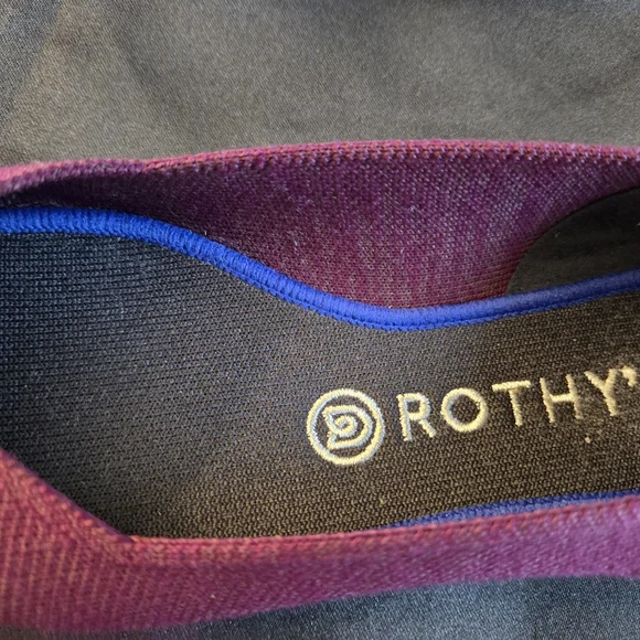 ROTHY'S The Merino Aubergine Purple Pointed Flat Shoes 8.5 - Picture 11 of 11